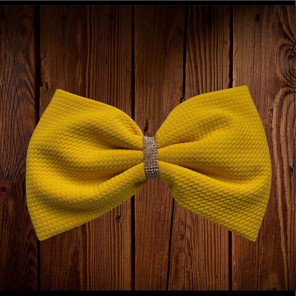 Yellow Hair Bow